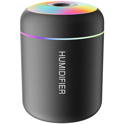 180ML USB Mini Air Humidifier Aroma Essential Oil Diffuser for Home Car Ultrasonic Mute Mist Maker Diffuser with LED Color Lamp