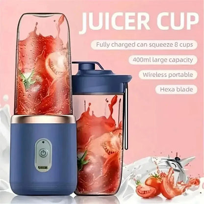 Portable Electric Double Cup Multifunction Fruit Mixers, Juicer Blender, Fruit Juicer Cup, Food Milkshake Juice Maker